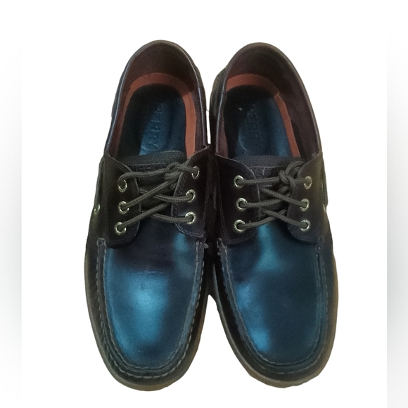 Sperry Top-Sider Authentic Original Leather Boat Shoes, Dark Brown, Size 10.5 - Picture 6 of 8